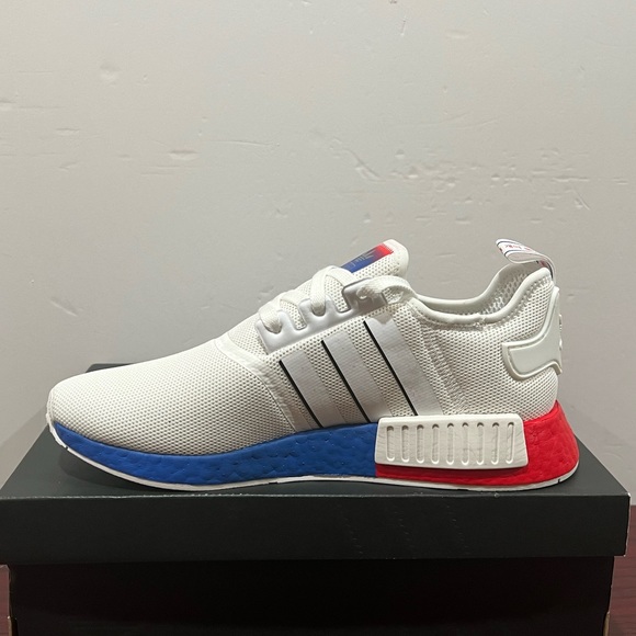 Adidas, NDM, FY1163, White, Blue & Red - Picture 2 of 13